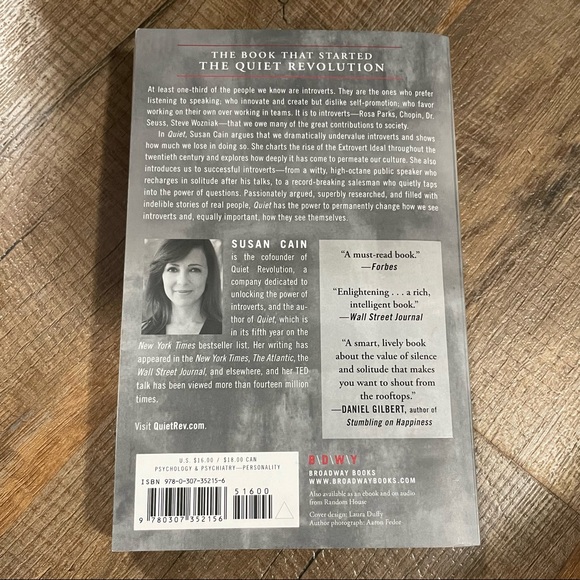 Quiet: The Power of Introverts in a World That Can't Stop Talking by Susan Cain - Picture 2 of 9